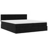 VidaXL Cadre de lit ottoman avec matelas noir 160x200 cm velours