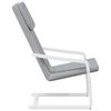 vidaXL Chaise de relaxation Gris clair Tissu