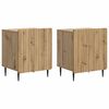 vidaXL Cabinet de chevet 2 pcs Ch&ecirc;ne artisanal 43 x 34,5 x 52 cm