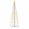 vidaXL Arbre de No&euml;l c&ocirc;ne 1400 LED blanc chaud 160x500 cm