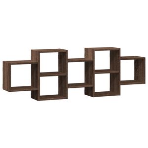 vidaXL &Eacute;tag&egrave;re murale ch&ecirc;ne marron 129x18x42 cm bois d'ing&eacute;nierie