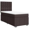 vidaXL Sommier &agrave; lattes de lit avec matelas Marron fonc&eacute; 90x200 cm