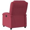 vidaXL Fauteuil de massage inclinable Rouge bordeaux Tissu