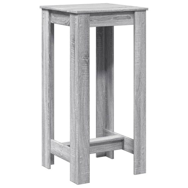 vidaXL Table de bar sonoma gris 51x50x103,5 cm bois d'ing&eacute;nierie