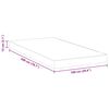 vidaXL Matelas Blanc 100 x 200 cm Tissu jacquard