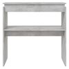 vidaXL Table console Gris b&eacute;ton 80x30x80 cm Agglom&eacute;r&eacute;