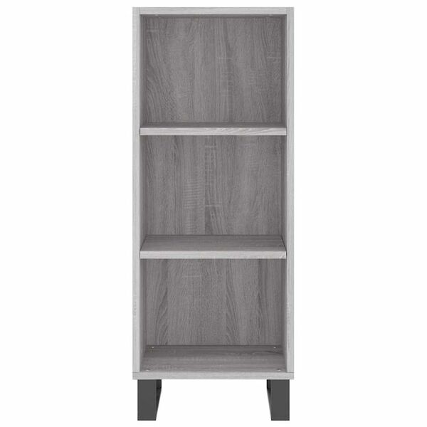 vidaXL Buffet sonoma gris 34,5x32,5x90 cm bois d'ingénierie