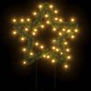 vidaXL Décoration lumineuse étoile de Noël piquets 3 pcs 50 LED 29 cm