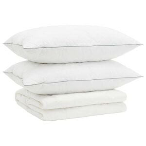 vidaXL Ensemble de couette 90 % en duvet d&rsquo;oie FULDA 3 pcs &Eacute;t&eacute; 100 GSM