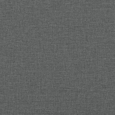 vidaXL Canapé-lit en forme de L gris foncé 260x140x70 cm tissu