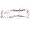 vidaXL Lit pour chien cire marron 95,5x65,5x28 cm bois de pin massif