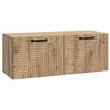 vidaXL Meuble TV mural 78,5 x 31 x 30 cm Ch&ecirc;ne artisanal