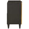 vidaXL Armoire d'évier avec étagère Noir et or 62 x 33 x 58 cm
