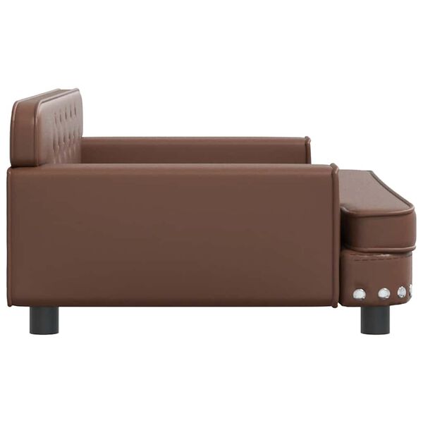 vidaXL Canap&eacute; pour enfants marron 90x53x30 cm similicuir