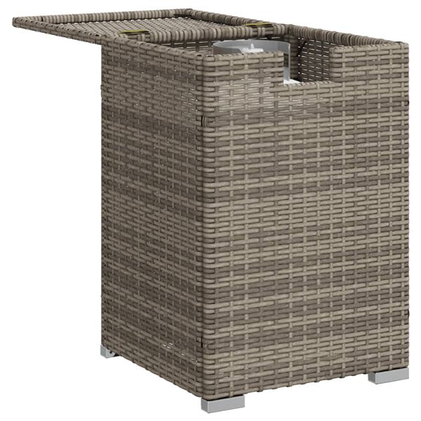 vidaXL Table de couverture de bouteille de propane gris 40x40x60 cm