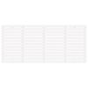vidaXL T&ecirc;te de lit murale Blanc 186x3x91,5 cm Bois massif de pin