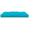 vidaXL Coussin de palette turquoise 120x80x12 cm tissu