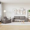 vidaXL Canap&eacute; 2 pcs Taupe 182 x 80 x 82 cm tissu
