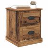 vidaXL Cabinet de chevet 2 pcs Bois ancien 39 x 39 x 47.5 cm