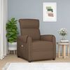 vidaXL Fauteuil de massage Marron Tissu