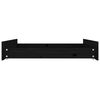 vidaXL Tiroirs de lit 2 pcs Noir Bois de pin massif