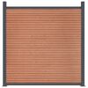 vidaXL Panneau de cl&ocirc;ture marron 526x186 cm WPC