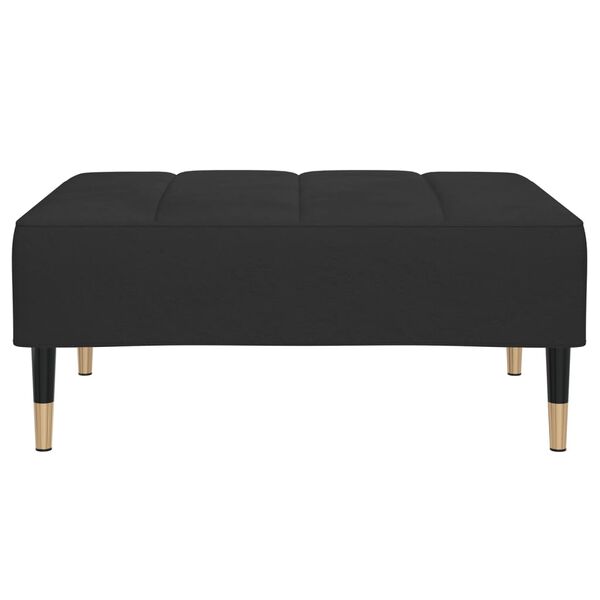 vidaXL Repose-pied Noir 78x56x32 cm Velours