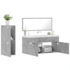vidaXL Ensemble de meubles de salle de bain 3 pcs gris b&eacute;ton