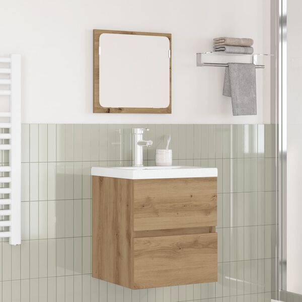 vidaXL Ensemble de mobilier de salle de bain avec tiroir 2 pcs
