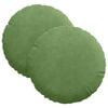 vidaXL Coussins de si&egrave;ge 2 pc Velours Vert clair &Oslash;30 x 13 cm