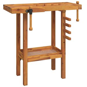 vidaXL &Eacute;tabli avec &eacute;taux 92x48x83 cm Bois massif d'acacia