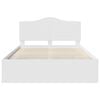 vidaXL Cadre de lit avec t&ecirc;te de lit Blanc 160 x 200 cm Pin massif
