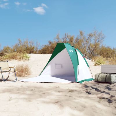 vidaXL Tente de plage vert d'eau 268x223x125 cm 185T polyester
