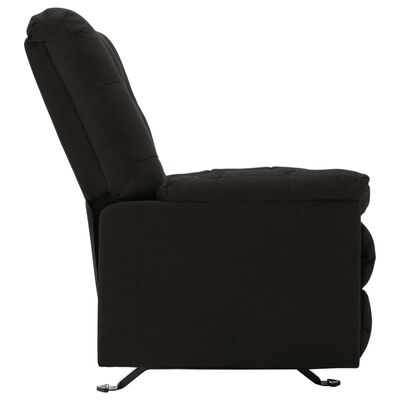 vidaXL Fauteuil inclinable Noir Tissu