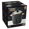 Bestron Cuiseur &agrave; riz avec poign&eacute;es en bambou ARC180BW 1,8 L 700W Noir