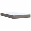 vidaXL Sommier &agrave; lattes de lit avec matelas Taupe 120x200 cm Tissu