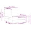 vidaXL Lit avec rangement et matelas Noir 180 x 200 cm Polyester
