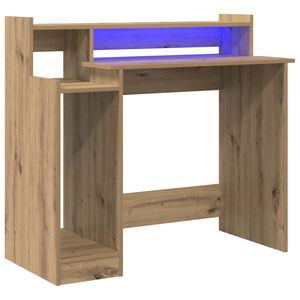 vidaXL Bureau Ch&ecirc;ne artisanal Bois d'ing&eacute;nierie 97 x 45 x 90 cm