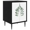 vidaXL Table de chevet HANAU Ch&ecirc;ne noir 36 x 33 x 51 cm