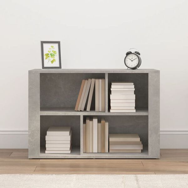 vidaXL Buffet Gris b&eacute;ton 80x30x54 cm Bois d'ing&eacute;nierie