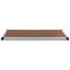 vidaXL Receveur de douche extérieur WPC Inox 110x62 cm Marron