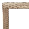 vidaXL Table de jardin beige 190x90x75 cm r&eacute;sine tress&eacute;e bois d'acacia