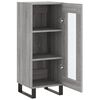 vidaXL Buffet Sonoma gris 34,5x34x90 cm Bois d'ingénierie