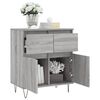 vidaXL Buffet Sonoma gris 60x35x70 cm Bois d'ing&eacute;nierie