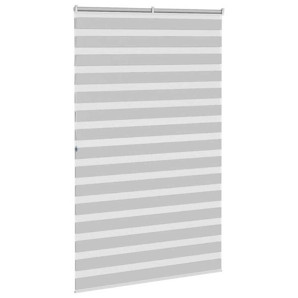 vidaXL Store z&egrave;bre gris clair largeur du tissu 135,9 cm polyester