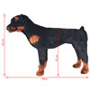 vidaXL Jouet en peluche Chien de race Rottweiler Marron et noir XXL