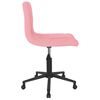 vidaXL Chaises pivotantes &agrave; manger lot de 2 Rose Velours