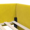 vidaXL Cadre de lit d'angle Jaune 80 cm x 200 cm VeloursetContreplaqu&eacute;