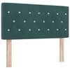 vidaXL T&ecirc;te de lit Vert fonc&eacute; 90 cm Velours