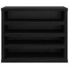 vidaXL Organiseur de bureau Chêne noir 36 x 26 x 29,5 cm